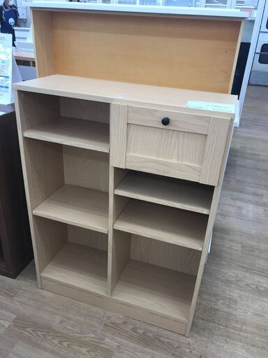 ★ジモティ割あり★  収納棚 ナチュラル H100×W77×D31 クリーニング済み KJ3134