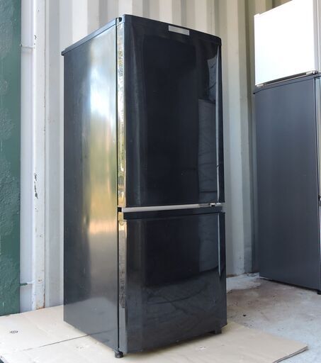 三菱 冷凍冷蔵庫 146L 2016年製 MR-P15A-B 黒 ブラック 2ドア 一人暮らし 単身者 学生 留学生 札幌市