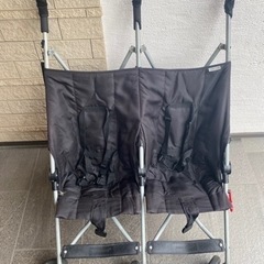 2人用B型ベビーカー COOL KIDS CKバギーツイン ブラック の画像