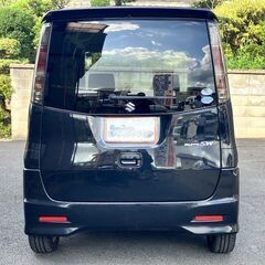 【車検2年付】【人気の上級グレードXS】【スズキ パレット SW XS】HID LEDサイドターンランプ 純正エアロ キーレスプッシュエンジンスタート 左側後方パワースライドドア 両側イージークローザー フルオートエアコン メッキグリル フォグランプ 各種スポイラー アルミホイール 人気のブラックの画像