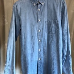ほぼ未使用　NAVY  ボタンダウンシャツ　Mサイズ