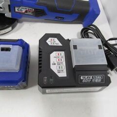 1ヶ月保証/ディスクグラインダー/充電式/充電器、バッテリー付き/14.4V/DIY/電動工具/TCL-005/美品/良品/中古品/JKN6064/の画像