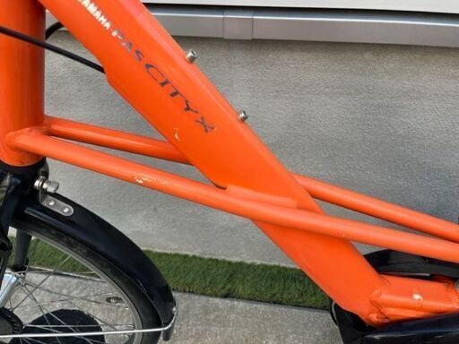 ?長生バッテリー8.7Ah?ヤマハ　YAMAHA パスシティX　20インチ　電動自転車　電動アシスト自転車　9297