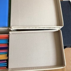 布ケース9個　写真入れ　アルバム入れ　折り畳めますの画像