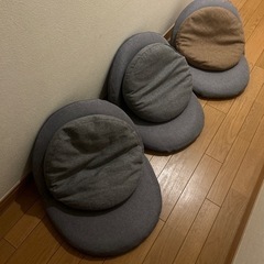 リクライニング座椅子&クッション　3点セット