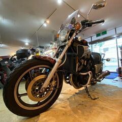□ YAMAHA VMAX 1FK ヤマハ ブイマックス 1200cc 1985年式 ラップ塗装 実動 バイク 札幌発★の画像
