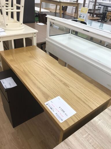 ★ジモティ割あり★  デスク ナチュラル H72×W100×D40 クリーニング済み KJ3140