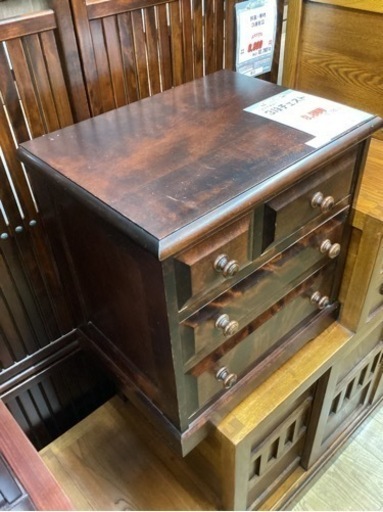 KI-98【新入荷　リサイクル品】北海道民芸家具　3段チェスト410