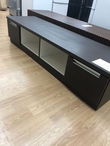 ★ジモティ割あり★  テレビ台 ダークブラウン H35×W161×D45 クリーニング済み KJ3143