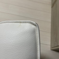 天然本革 ホワイト一人掛けソファ 回転 アサヒ Beak ビークの画像