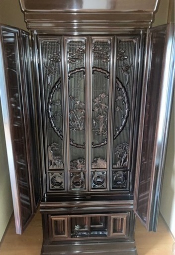 決まりました！【美品 黒檀 仏壇】購入価格63万 仏具一式付けます！