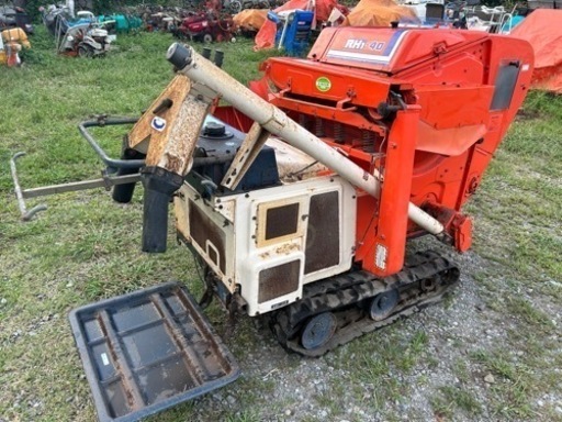 クボタ動作良好ハーベスタRH1-40☆運搬車 自動脱穀機説明書あり