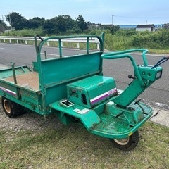 筑水キャニコム実動運搬車 ES633 パワーカート 3輪 作業能力600kg 動画 