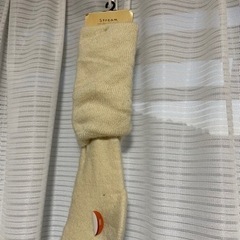 再出品　冬用　アイボリー靴下