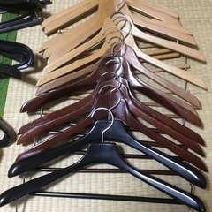 あげます　ハンガー　木製　スーツ　いろいろ
