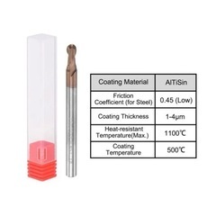 新品☆ uxcell ボールノーズエンドミル 1.75mm先端半径の画像