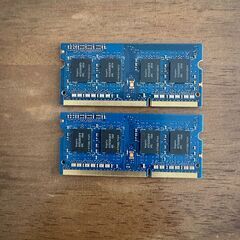 【引渡者決定】【ジャンク扱い】ノート用メモリ PC3-10600 2GB×２の画像