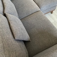 フランフラン 2〜2.5人掛けソファ オットマン付き