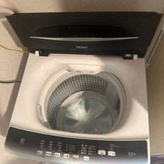 ハイアール洗濯機　2022年2月購入　JW-U55HKの画像