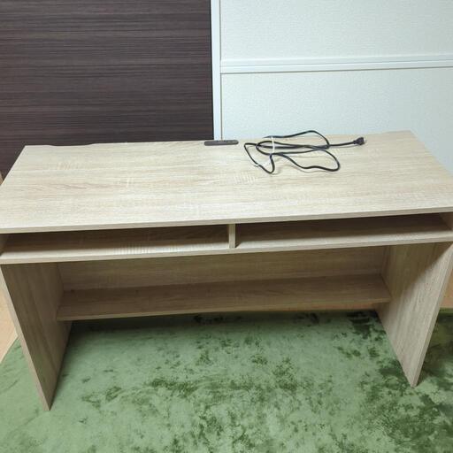 コンセント付きPCデスク 120x45