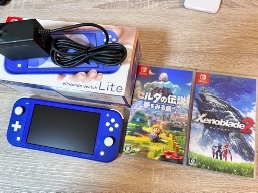 『受け渡し先確定』Nintendo Switch Lite ブルー美品