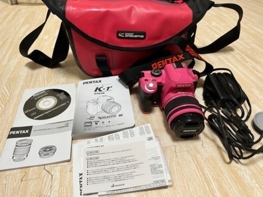 PENTAX 一眼レフカメラ K-r ピンク 希少☆ カメラバック付き 美品