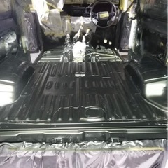 ランクル 70　BJ74　ディーゼル車　5MT　オールペイント済み　仕上げ　ウインチ付き　車検付き　ツートンカラー　乗って帰れるの画像