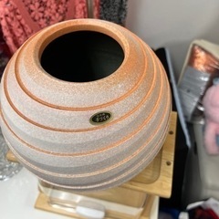 信楽焼　花瓶   壺　立山窯　兼山　美品の画像