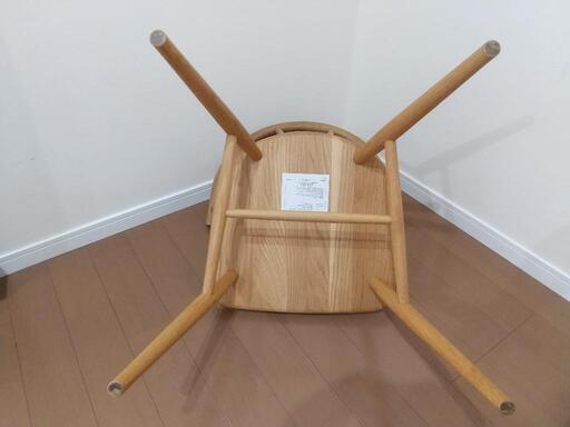 送料無料】MUJI 無印良品 オークアームチェア・丸脚 ダイニングチェア