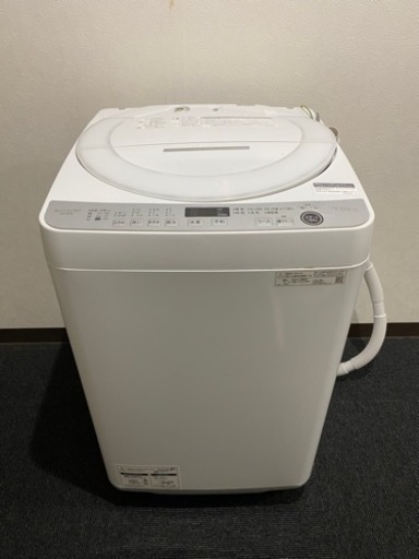 ☆博多駅南☆SHARP 全自動電気洗濯機 ES-GE7E-W 2021年製☆動作確認済み☆