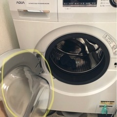 AQUAドラム式洗濯機 AQW-FV800E の蓋（ドア）を譲っ...