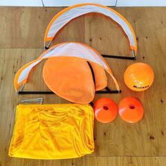 サッカー　フットサル　ボール　ビブス　カラーコーン　マーカー　セットの画像