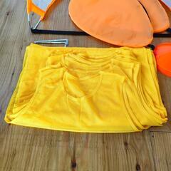 サッカー　フットサル　ボール　ビブス　カラーコーン　マーカー　セットの画像