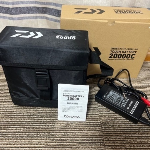 ダイワ タフバッテリー20000C 船釣り 電動リール、釣り、鮭釣り