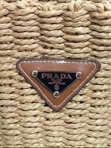 新品未使用 PRADAプラダ　ハンドバッグ　かごバッグ