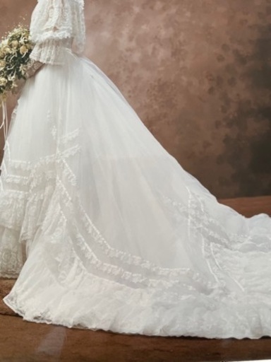 【取引完了】ウエディングドレス　一度着用　アンティーク　定価約100万