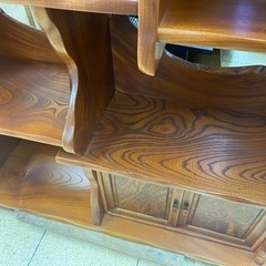 欅？ 茶棚 茶箪笥 シェルフ ラック 骨董 キャビネットの画像