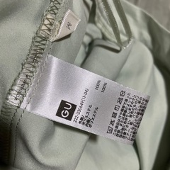 【お渡し完了】チュール ロングスカート グリーン 緑 ミントグリーン ジーユー GU 秋カラーの画像