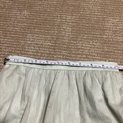 【お渡し完了】チュール ロングスカート グリーン 緑 ミントグリーン ジーユー GU 秋カラーの画像