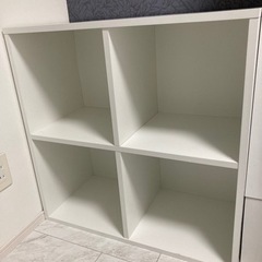 【決まりました】白いカラーボックス（レコードラック）
