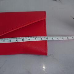 《新品》三つ折財布 レッド の画像
