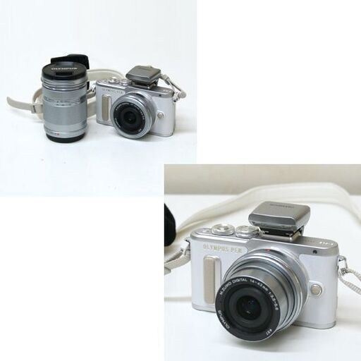 シャッター約200回 OLYMPUS ミラーレス一眼 PEN E-PL8 ダブルズームキット 14-24mm/40-150mm 160
