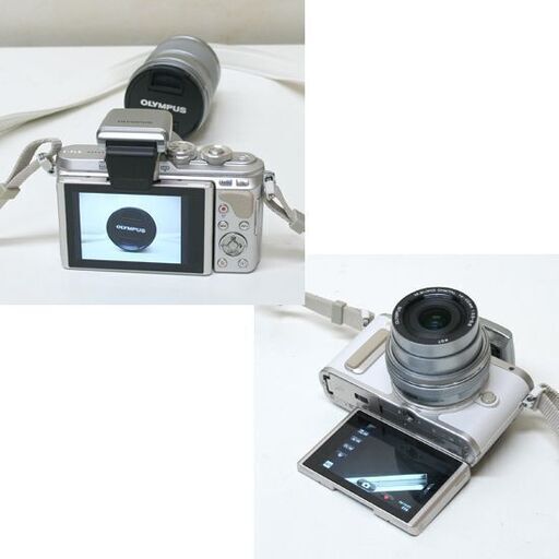 シャッター約200回 OLYMPUS ミラーレス一眼 PEN E-PL8 ダブルズームキット 14-24mm/40-150mm 160