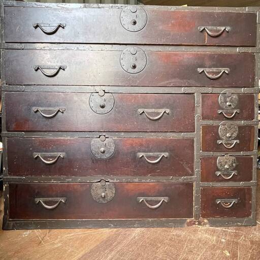 古民具 箪笥　時代箪笥　古箪笥　家具　引出収納　タンス　 アンティーク家具