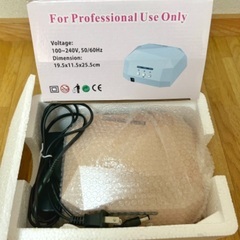 【美品】ジェルネイル　ネイルライト　LED UV 36W ピンクの画像