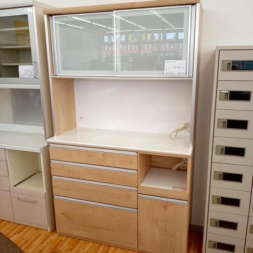 ★ジモティ割あり★ 古賀家具　レンジボード　ナチュラル　クリーニング済　YJ727