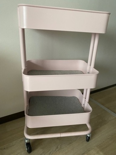 キッチンワゴン ピンク