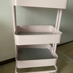 キッチンワゴン ピンク