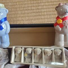 汁椀&熊の塩胡椒入れの画像