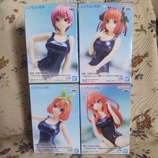 （土日限定掲載）新品未開封！五等分の花嫁　フィギュア4個セット　中野一花　二乃　四葉　五月
